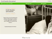 Tablet Screenshot of cicelysaundersinternational.org